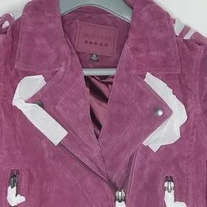 Blanknyc purple suede jacket deals